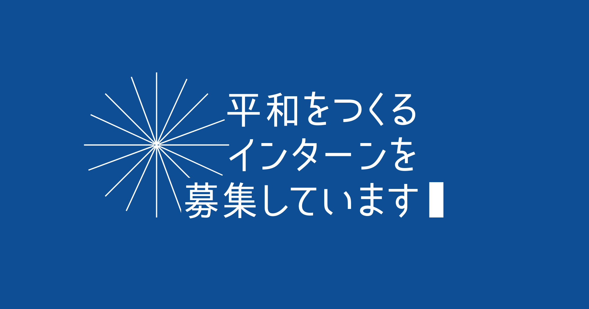 【人財募集】インターンシップ募集のお知らせ（2025年7月）
